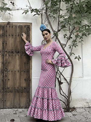 VESTIDO CARMEN MAQUILLAJE LUNAR CELESTE