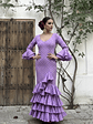 VESTIDO LUCÍA MALVA LUNAR MORADO - Miniatura 1