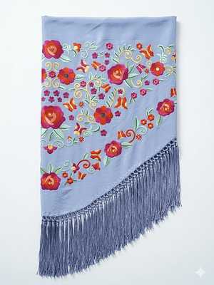 MANTONCILLO CELESTE PLOMO