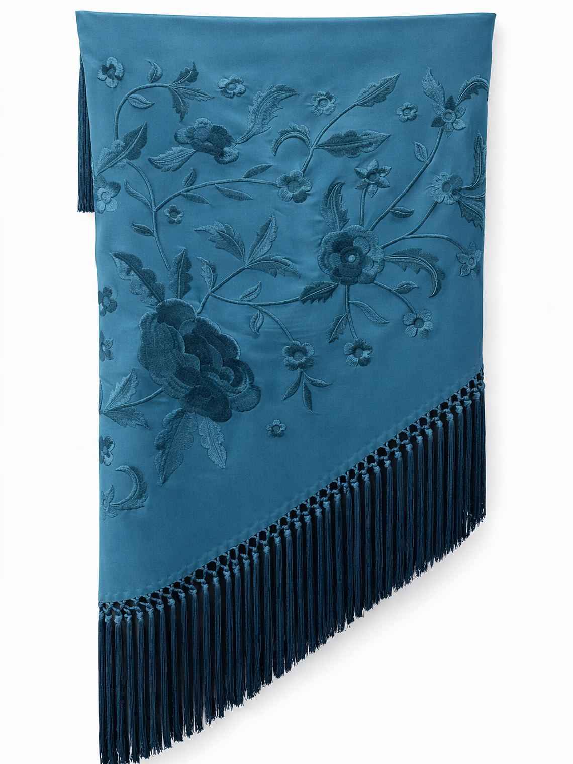 MANTONCILLO AZUL PETRÓLEO LISO 1