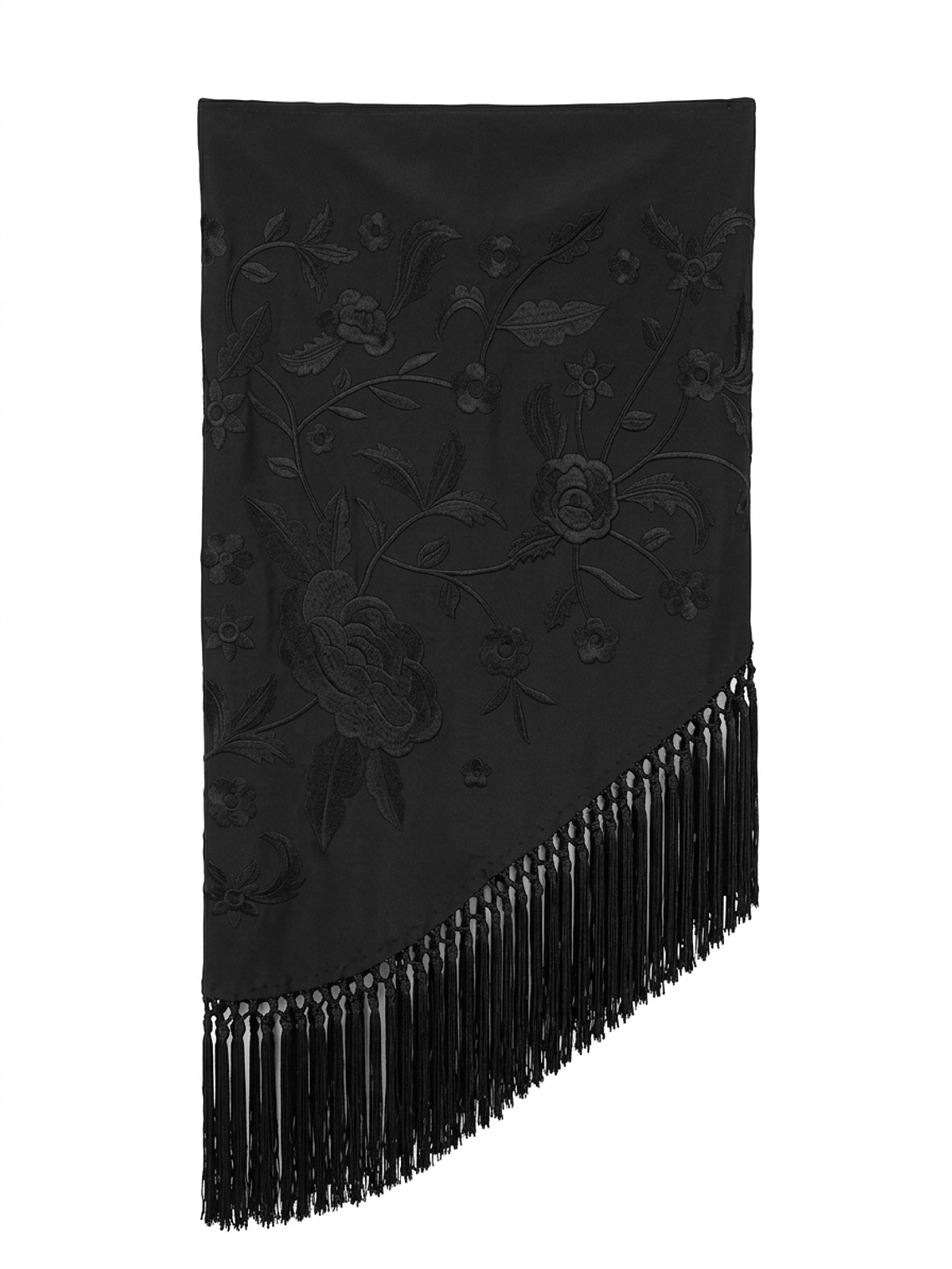 MANTONCILLO NEGRO BORDADO NEGRO 1