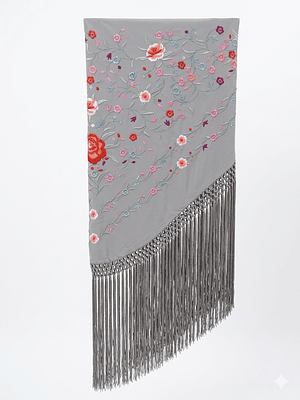 MANTONCILLO GRIS FLECO LARGO