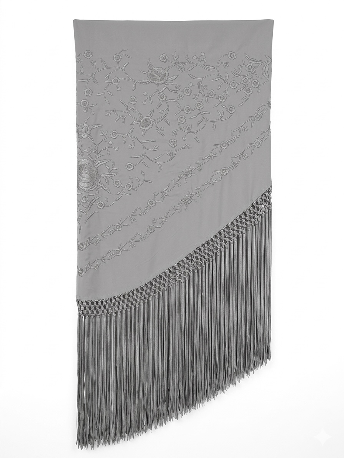 MANTONCILLO GRIS FLECO LARGO LISO 1