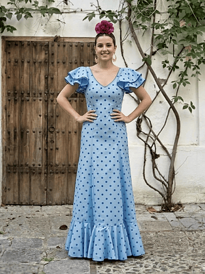 BATA CELESTE LUNAR AZULINA 