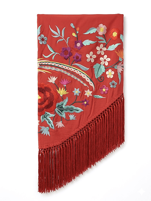 MANTONCILLO ROJO FLOR-PÁJARO 