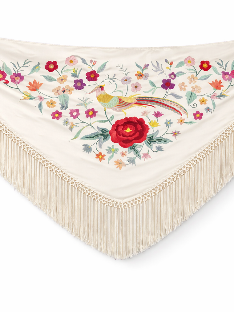 MANTONCILLO BLANCO FLOR-PÁJARO  1