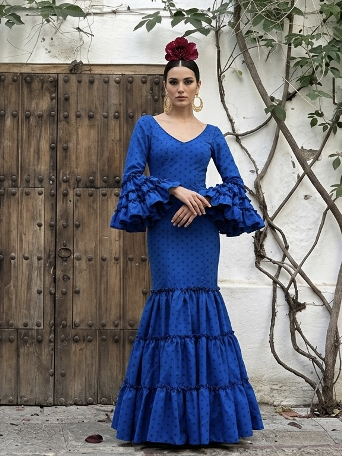 VESTIDO CARMEN AZULINA LUNAR AZUL 1
