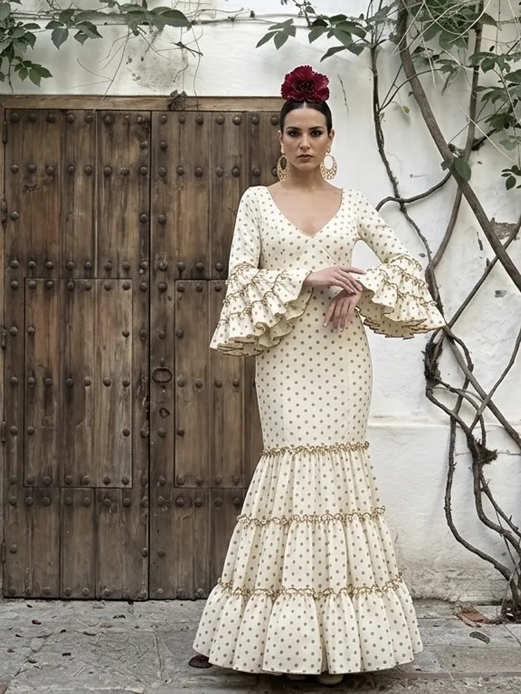 VESTIDO CARMEN BEIGE LUNAR ARENA 1