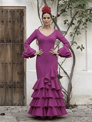 VESTIDO LUCÍA BUGANVILLA LISO