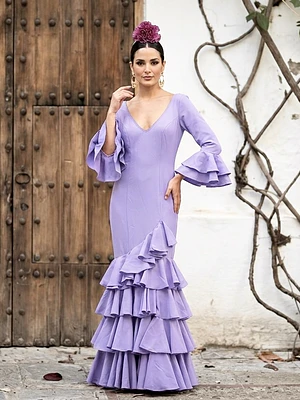VESTIDO LUCÍA LAVANDA LISO