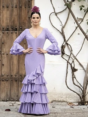 VESTIDO LUCÍA LAVANDA LISO
