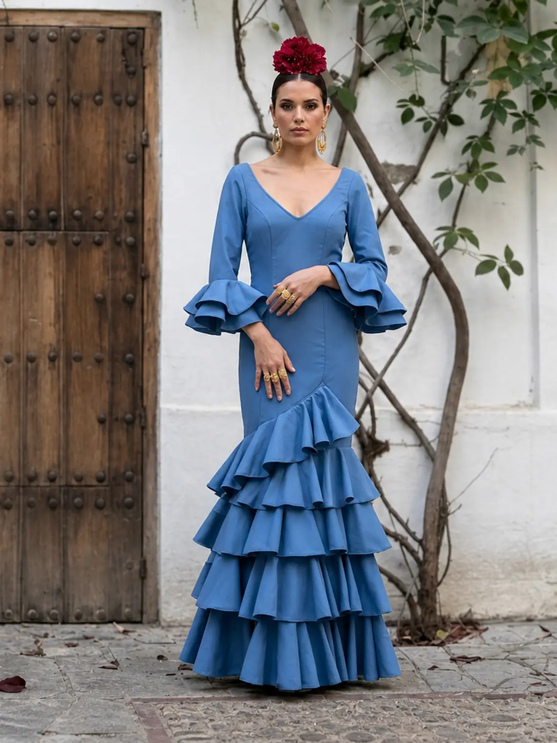 VESTIDO LUCÍA AZUL CIELO 1