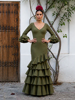 VESTIDO LUCÍA VERDE CACERÍA