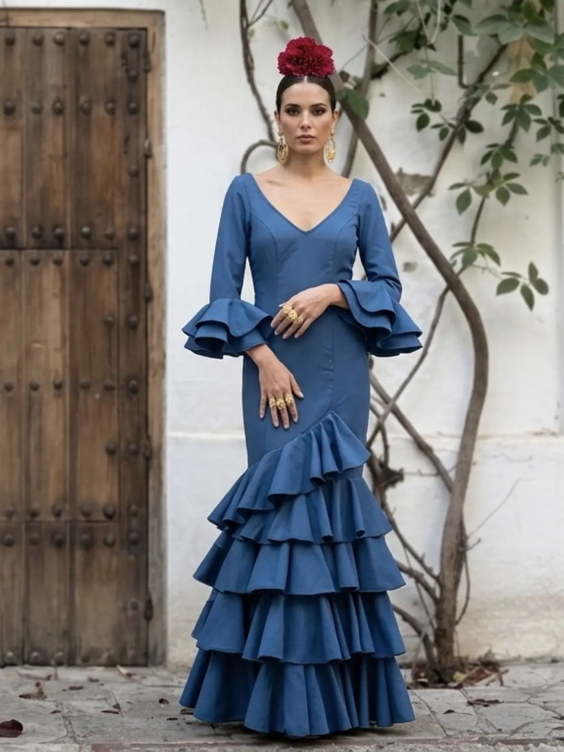 VESTIDO LUCÍA AZUL TINTA 1
