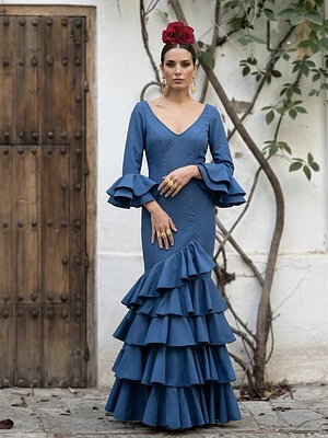VESTIDO LUCÍA AZUL TINTA