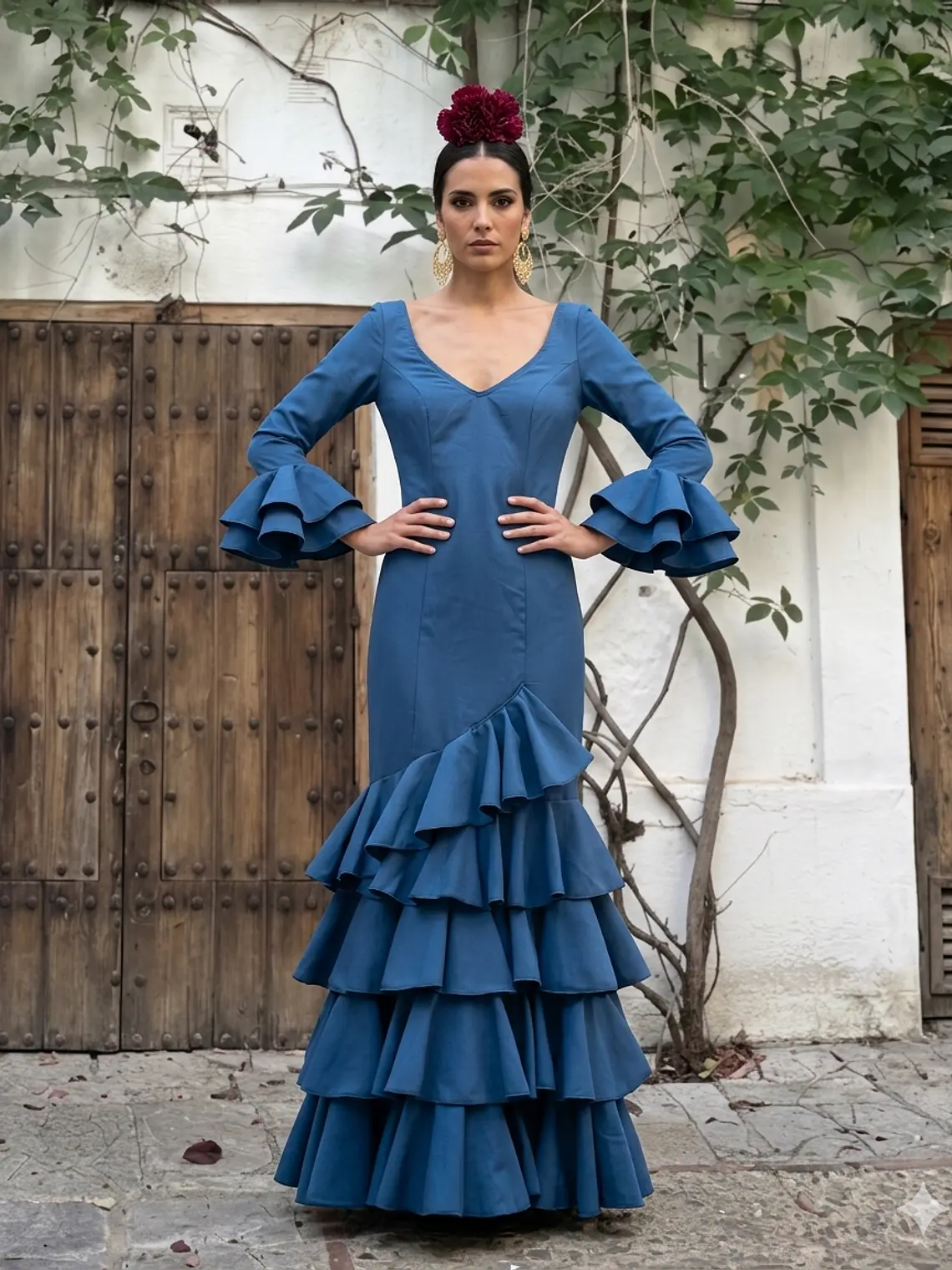VESTIDO LUCÍA AZUL TINTA 2