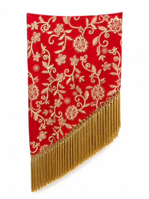 MANTONCILLO ROJO BORDADO CHAMPÁN