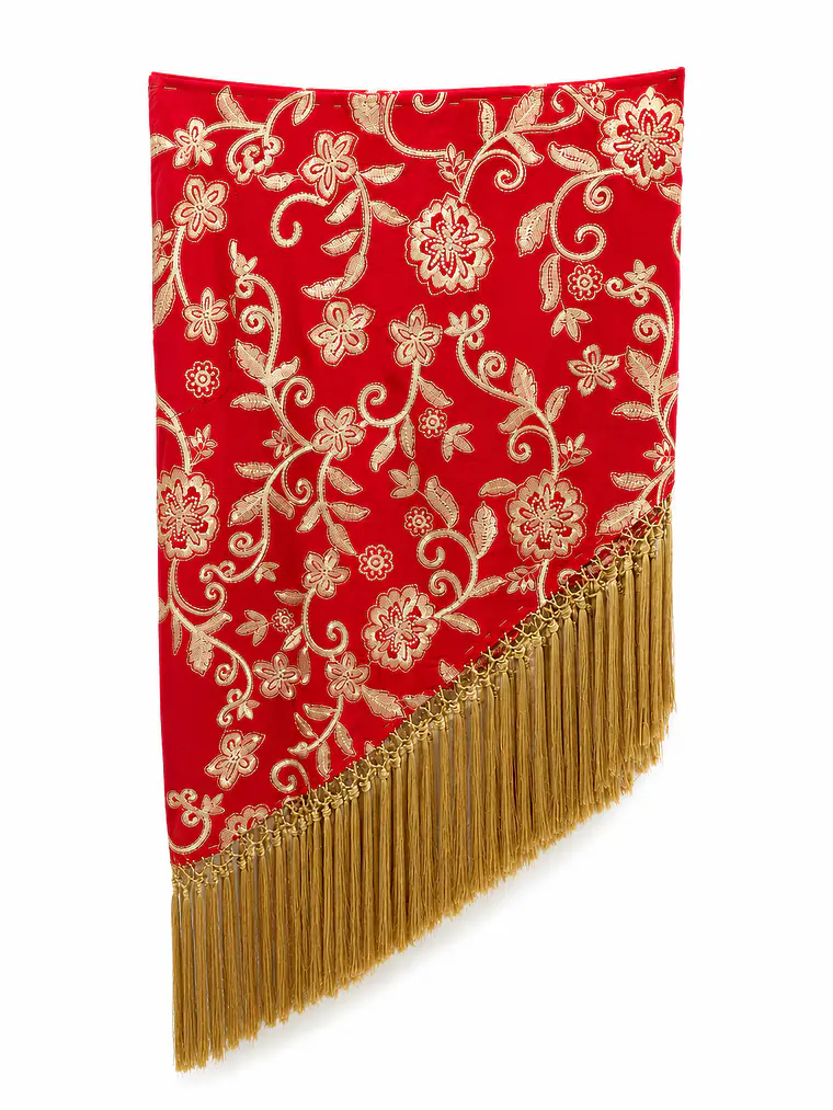 MANTONCILLO ROJO BORDADO CHAMPÁN 1