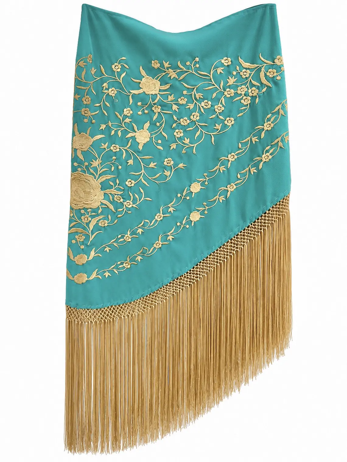 MANTONCILLO GOLD TURQUESA 1