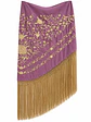 MANTONCILLO GOLD MALVA EMPOLVADO - Miniatura 1