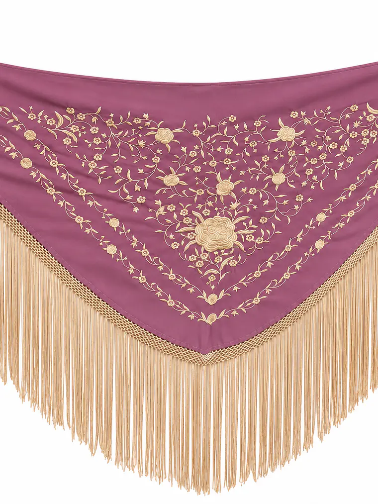 MANTONCILLO GOLD MALVA EMPOLVADO 2