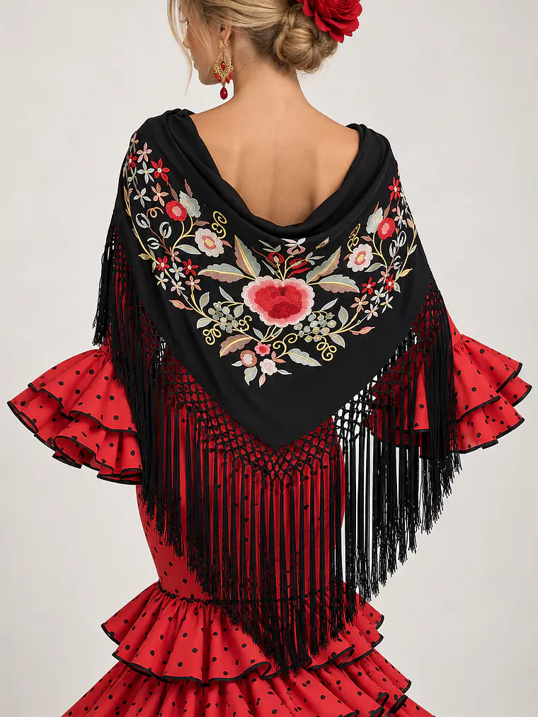 MANTONCILLO ROSETÓN NEGRO 2