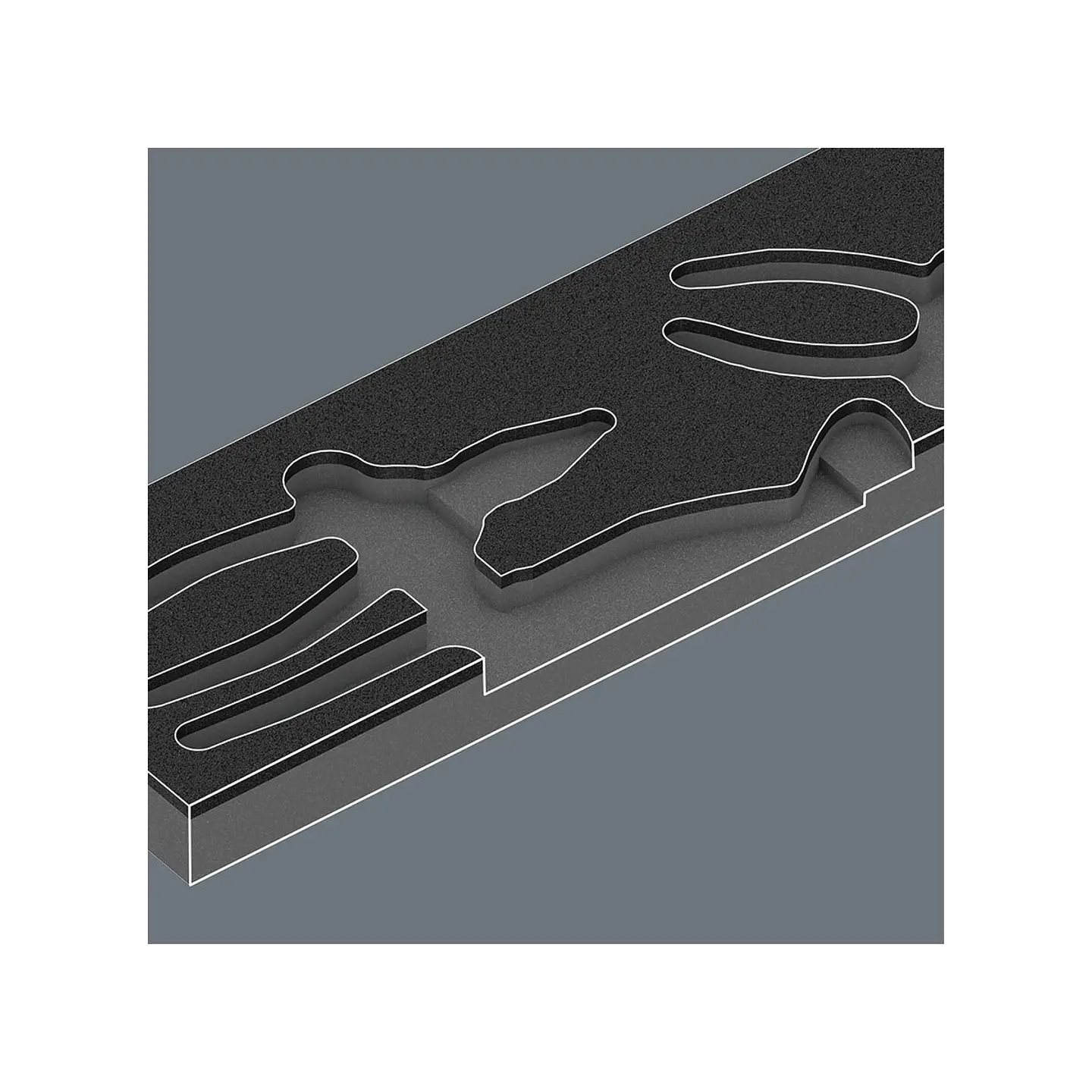 Wera 9880 Bandeja de Espuma para Juego de Tenazas KNIPEX Set 1 3