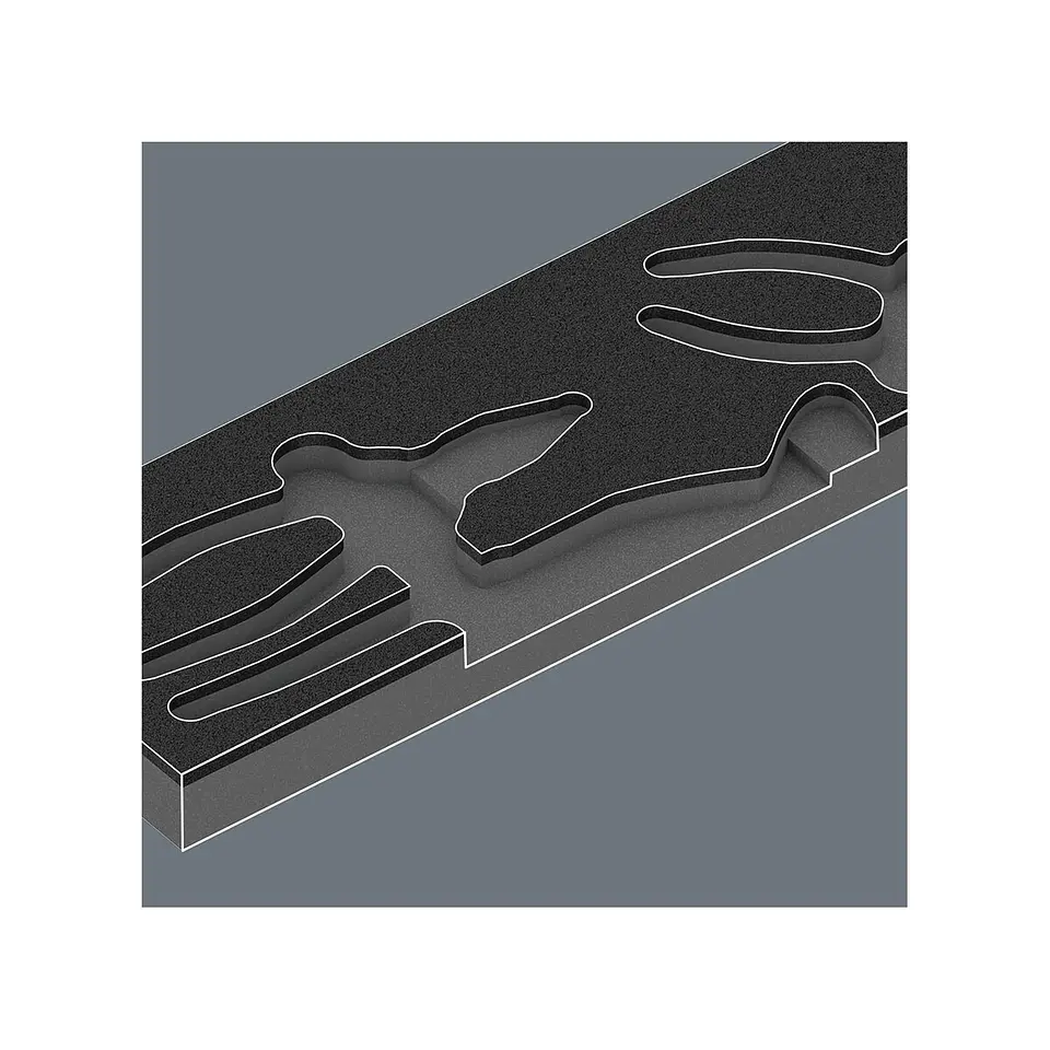 Wera 9880 Bandeja de Espuma para Juego de Tenazas KNIPEX Set 1 3