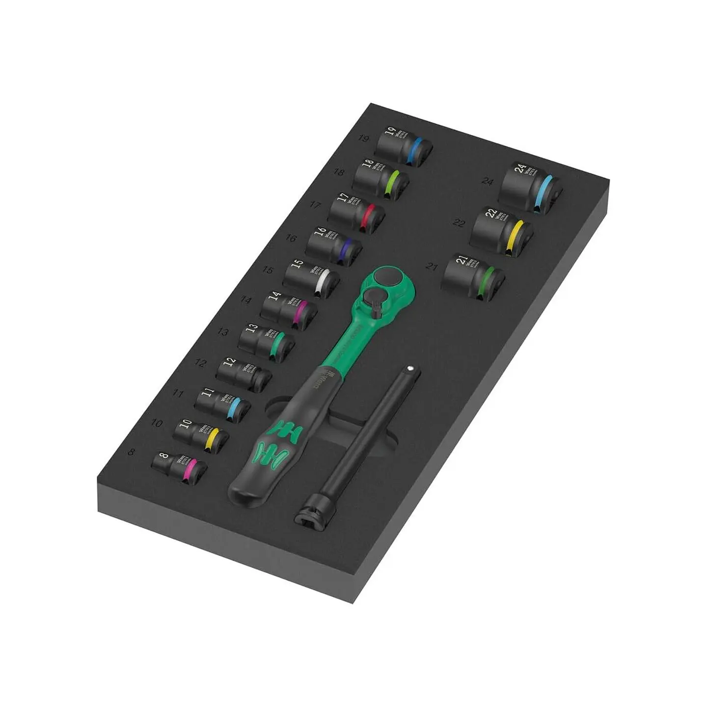 Wera 9824 Bandeja de Espuma para Zyklop Comfort Set 1 3/8