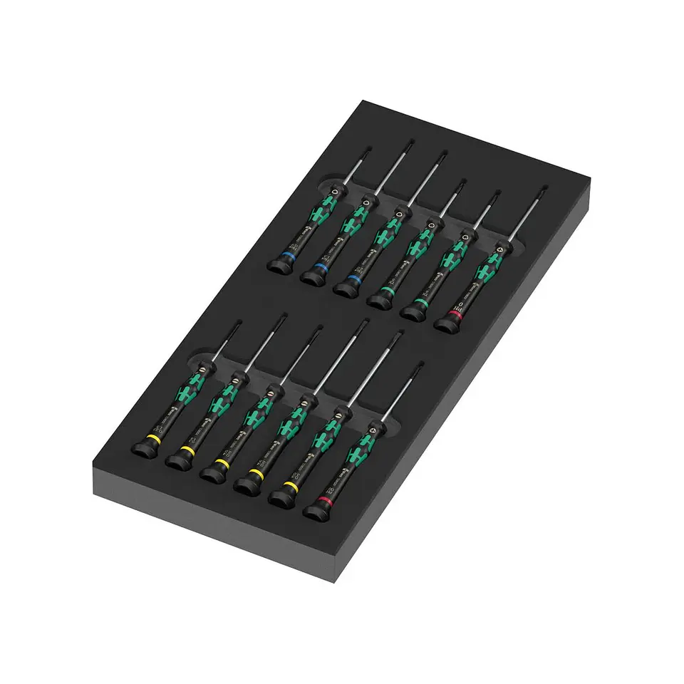Wera 9816 Bandeja de Espuma para Destornilladores Kraftform Micro Set 2 1