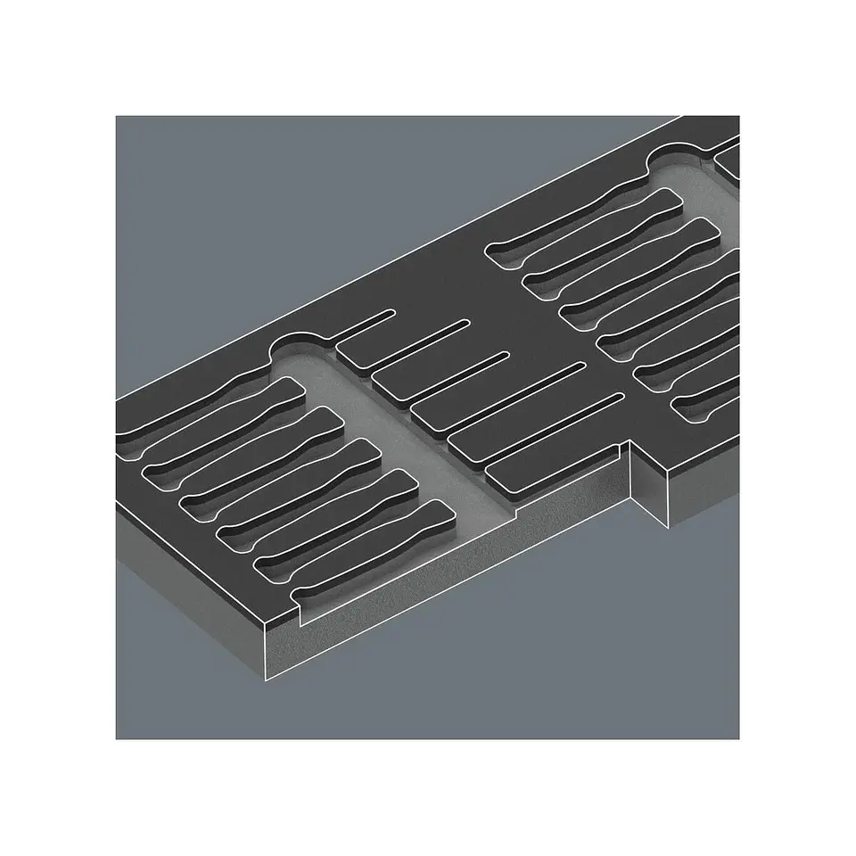 Wera 9816 Bandeja de Espuma para Destornilladores Kraftform Micro Set 2 3