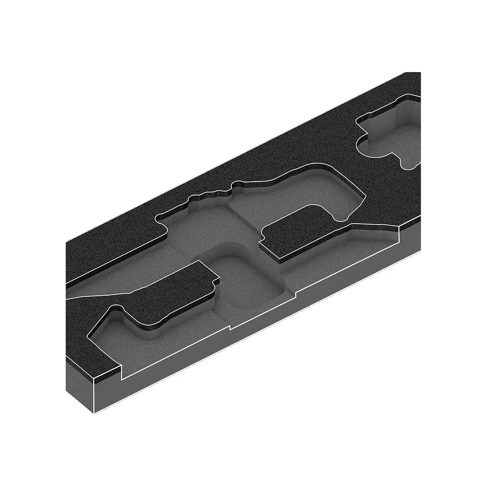 Wera 9840 Bandeja de Espuma para Juego de Llaves Acodadas Set 1 3