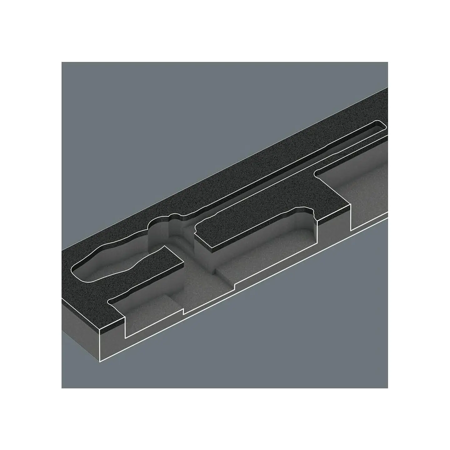 Wera 9850 Bandeja de Espuma para Kraftform Kompakt y Tool-Check PLUS Set 1 3