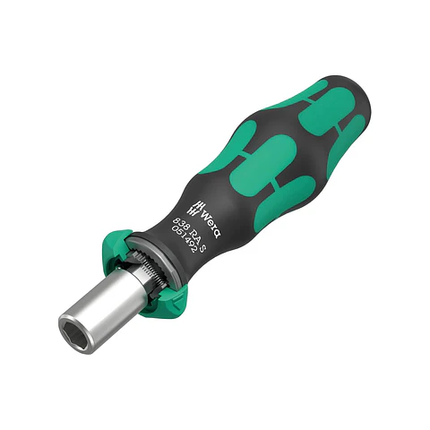 Wera 838 RA S Porta-Puntas con Función de Carraca 1/4" x 102 mm