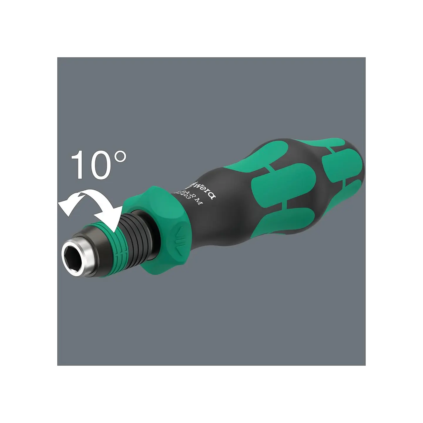 Wera 838 RA-R M Porta-Puntas Rapidaptor con Carraca 1/4
