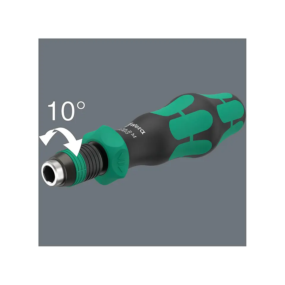 Wera 838 RA-R M Porta-Puntas Rapidaptor con Carraca 1/4