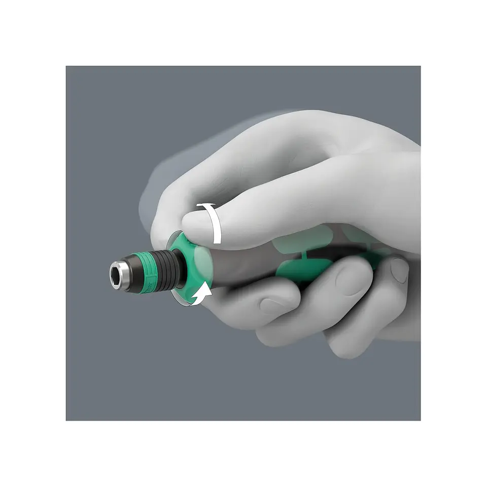 Wera 838 RA-R M Porta-Puntas Rapidaptor con Carraca 1/4