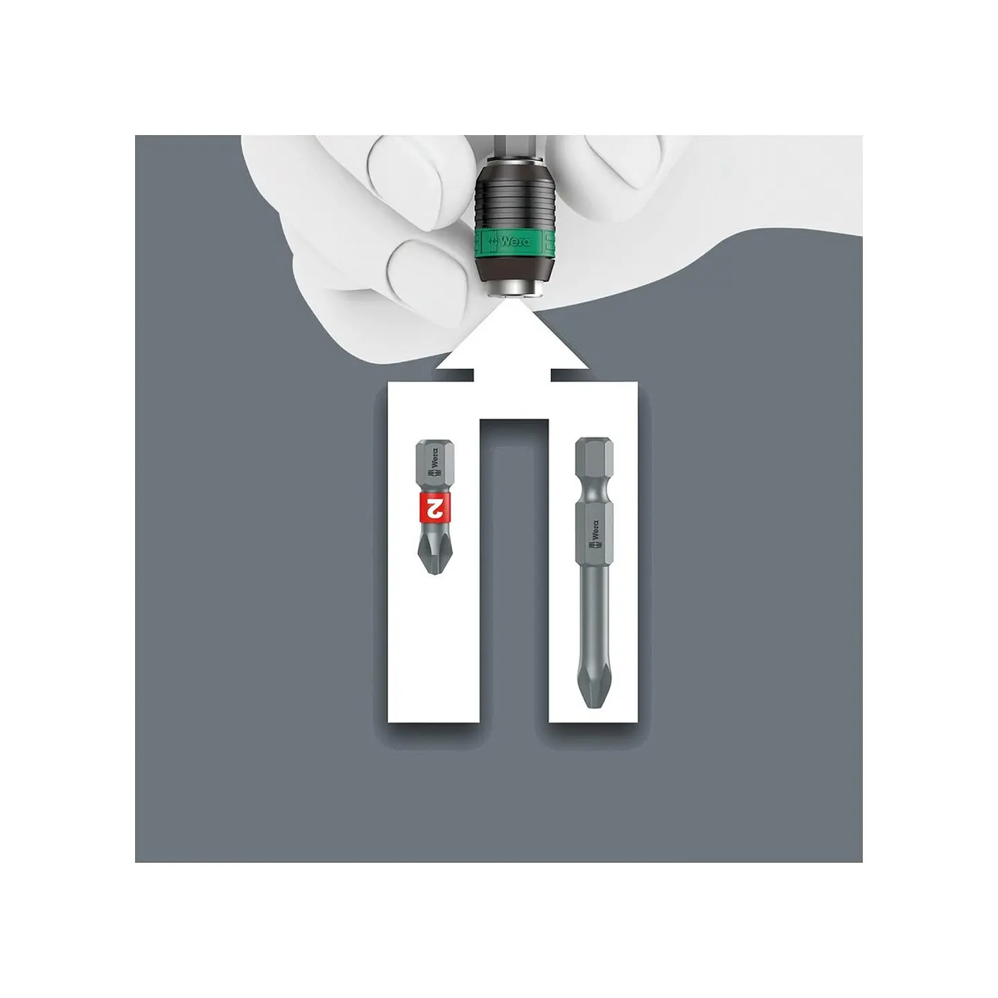 Wera 813 R Porta-Puntas Rapidaptor 1/4