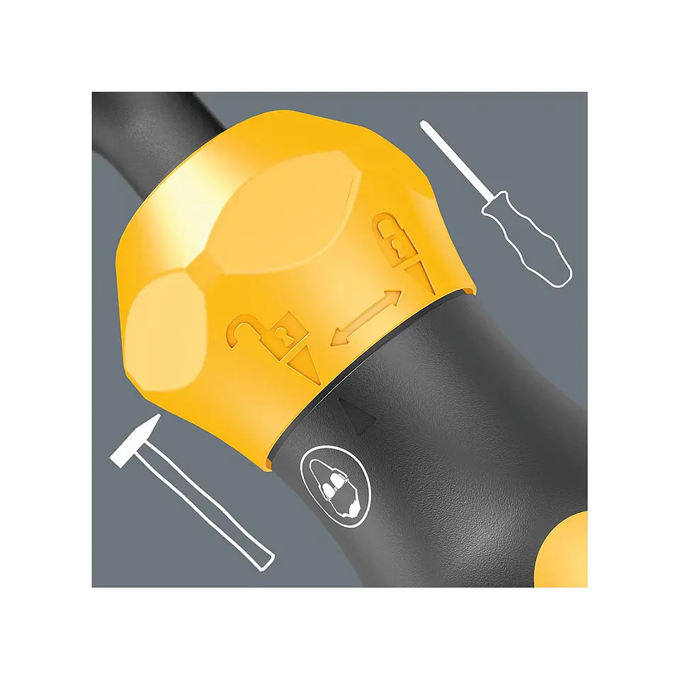 Wera 921 Kraftform Plus Destornillador de Impacto Manual 1/4