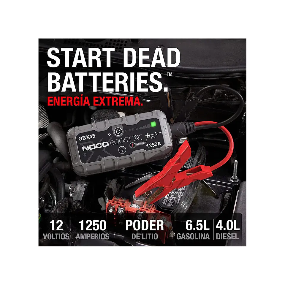 NOCO Boost X GBX45 Arrancador de Batería de Litio 1250A 3