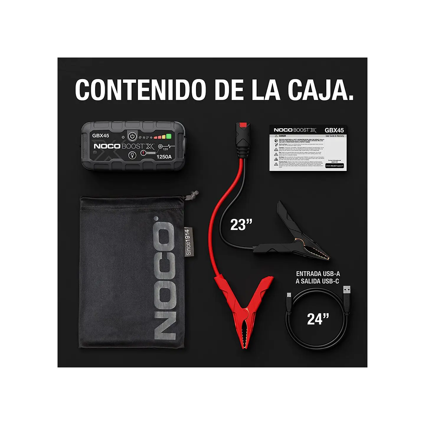 NOCO Boost X GBX45 Arrancador de Batería de Litio 1250A 7