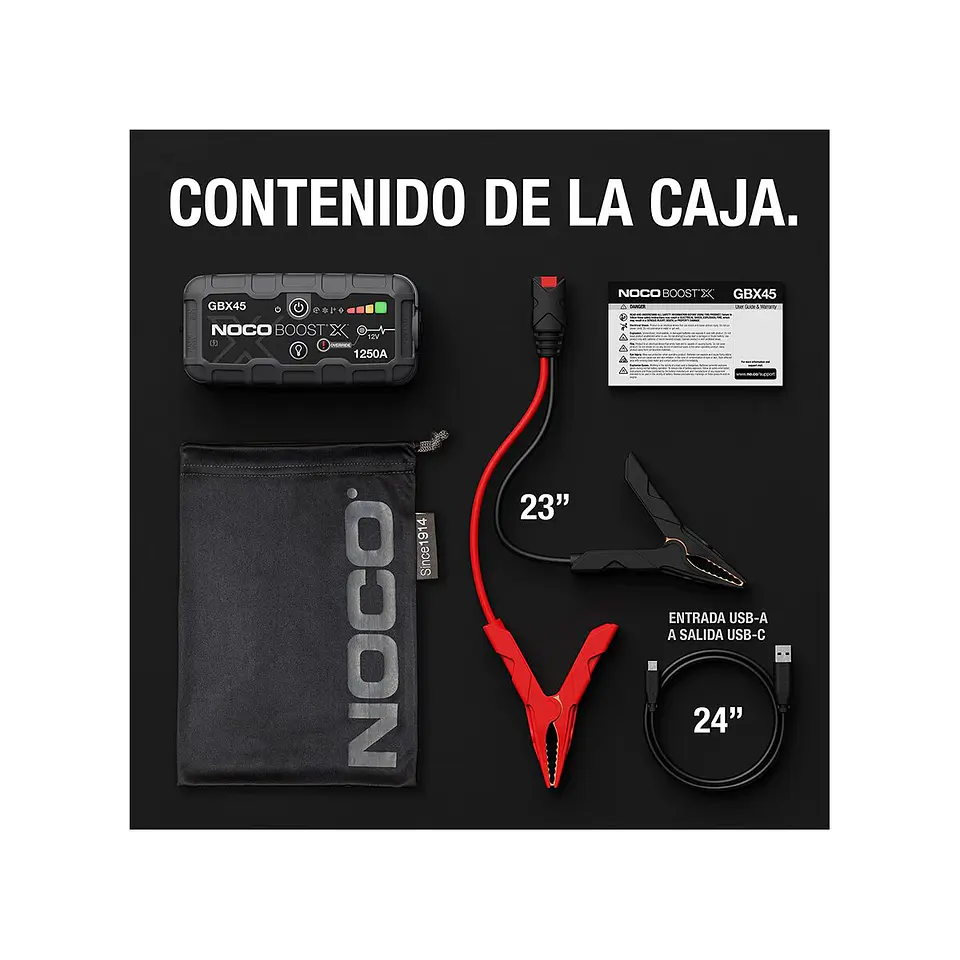 NOCO Boost X GBX45 Arrancador de Batería de Litio 1250A 7