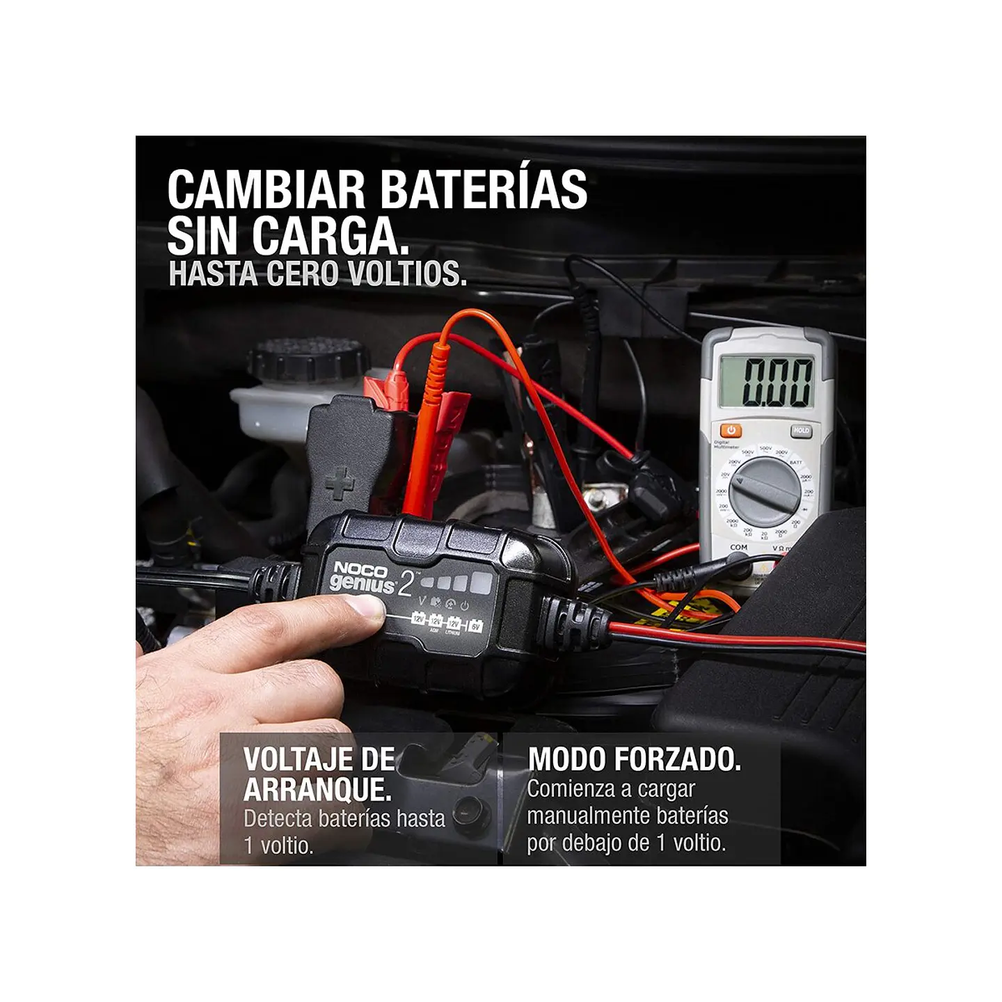 NOCO GENIUS2 Cargador y Mantenedor Inteligente de Baterías 6V/12V 2A 6