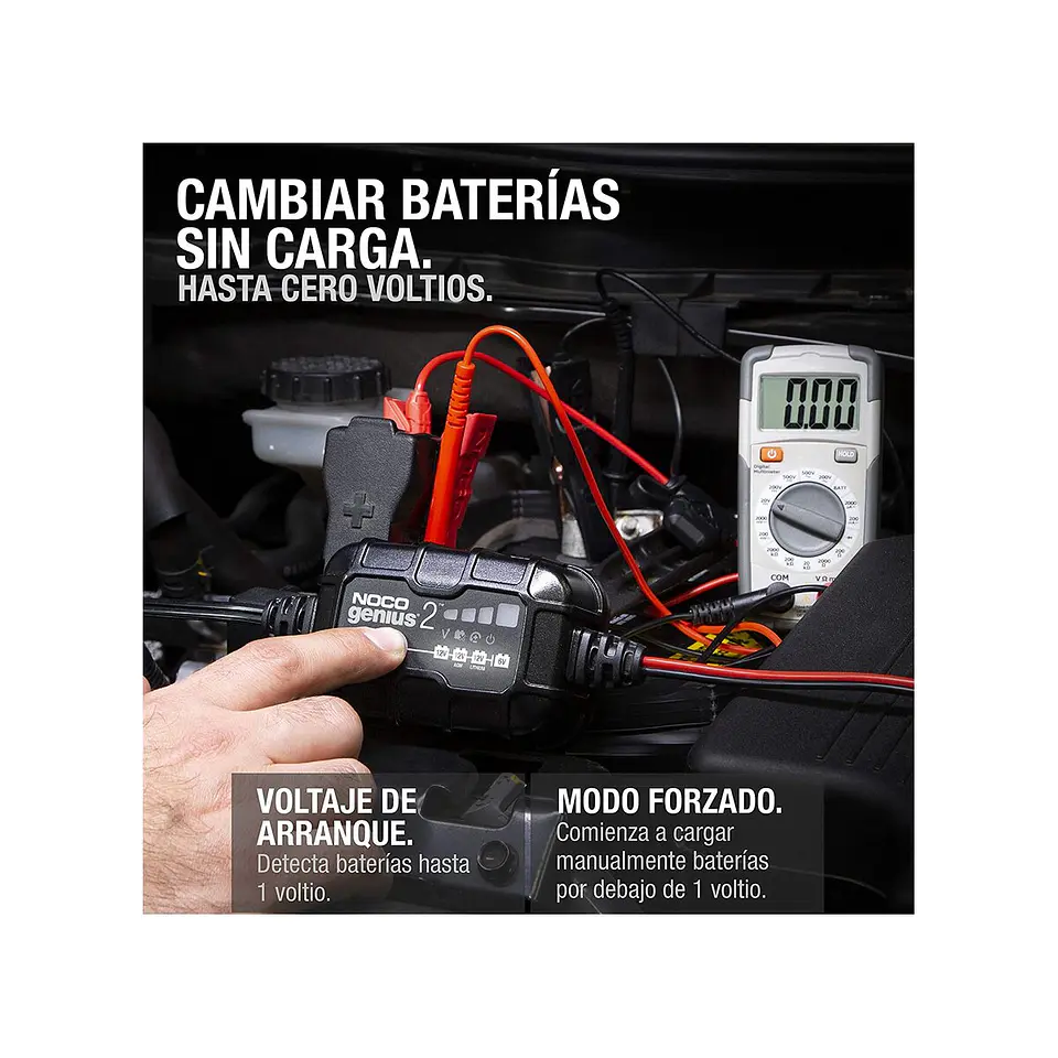 NOCO GENIUS2 Cargador y Mantenedor Inteligente de Baterías 6V/12V 2A 6