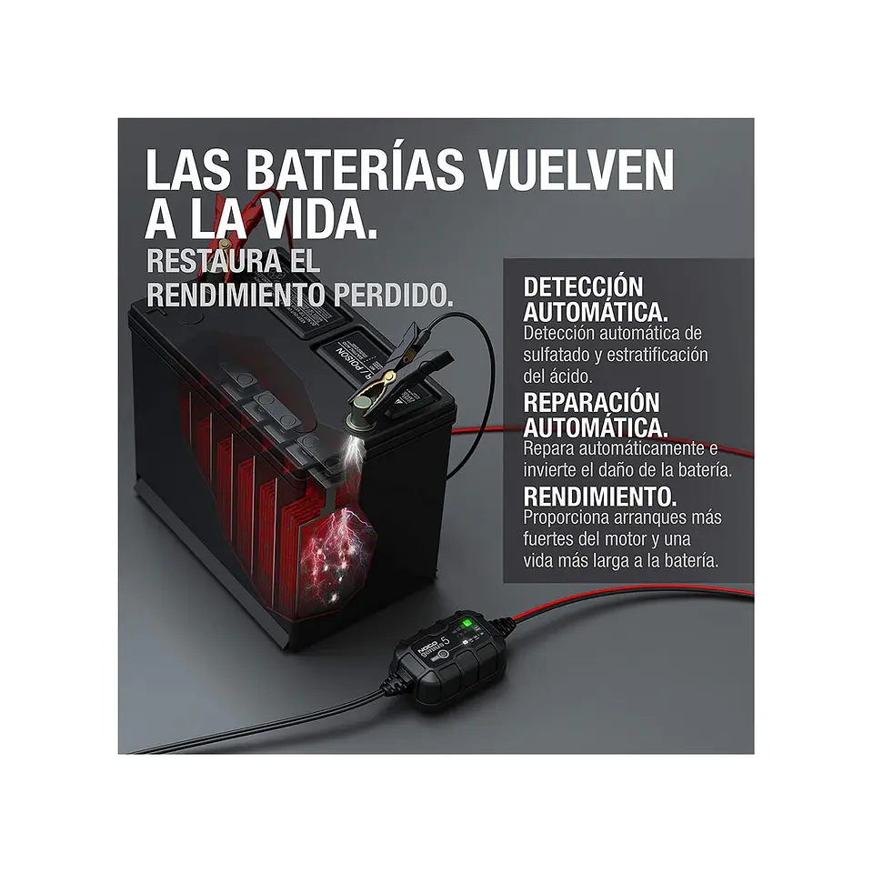 NOCO GENIUS5 Cargador y Mantenedor Inteligente de Baterías 6V/12V 5A 2