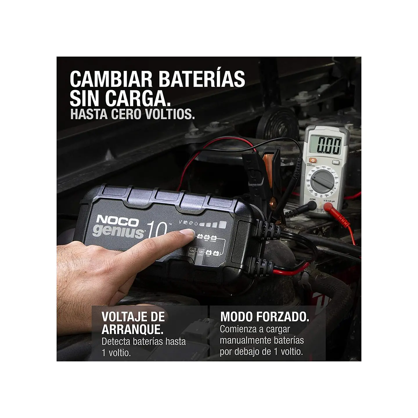 NOCO GENIUS10 Cargador y Mantenedor Inteligente de Baterías 6V/12V 10A 6