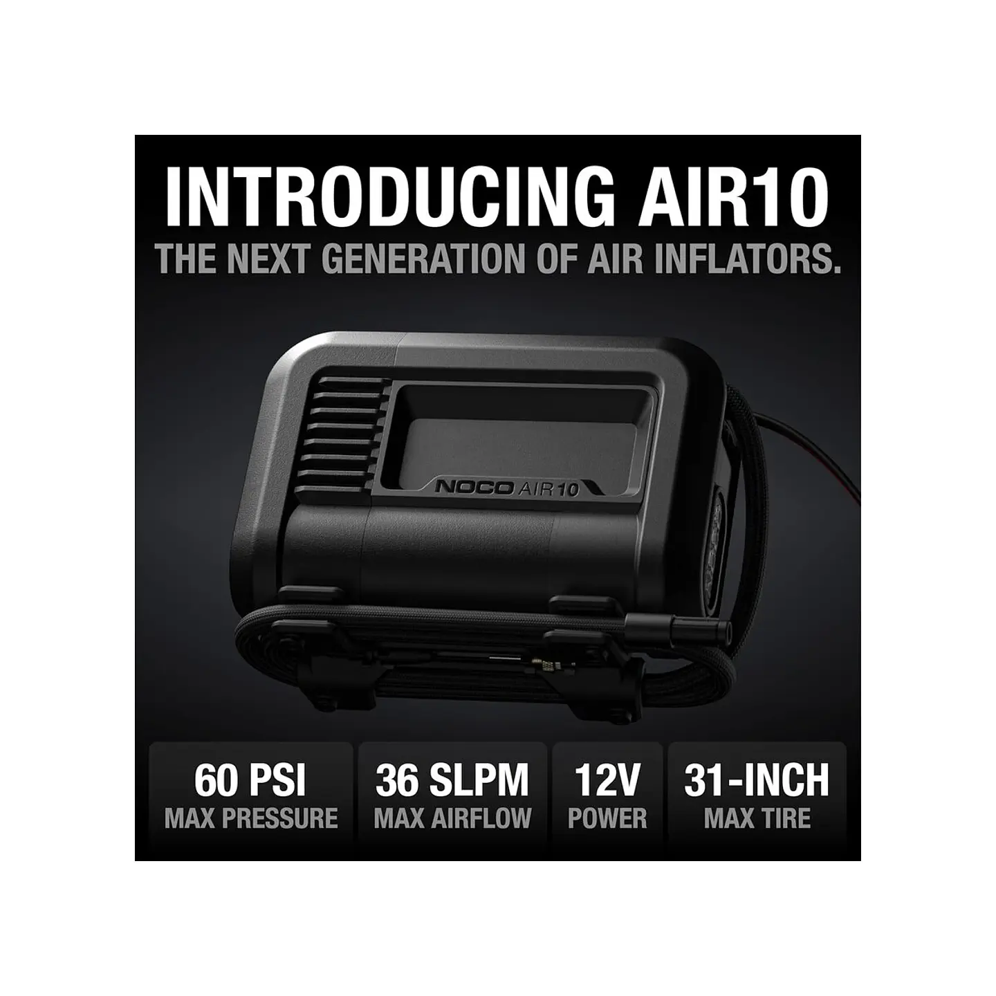 NOCO AIR10 Compresor de Aire Portátil Ultrarrápido 10A 60 PSI 2