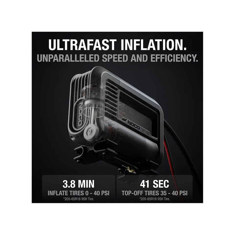 NOCO AIR10 Compresor de Aire Portátil Ultrarrápido 10A 60 PSI 6