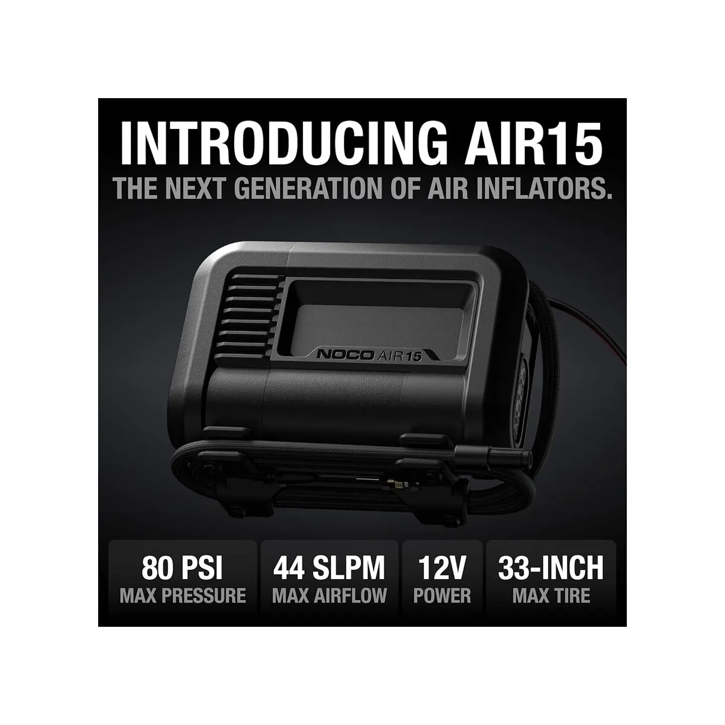 NOCO AIR15 Compresor de Aire Portátil Ultrarrápido 15A 80 PSI 2