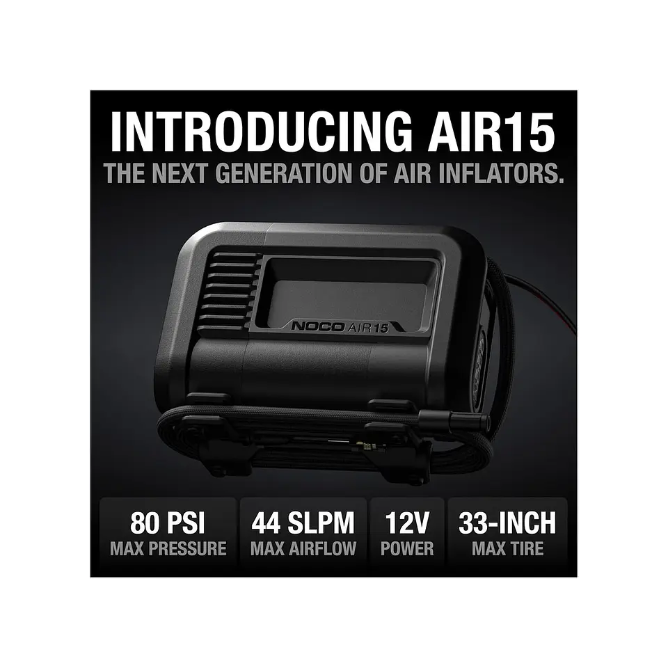 NOCO AIR15 Compresor de Aire Portátil Ultrarrápido 15A 80 PSI 2